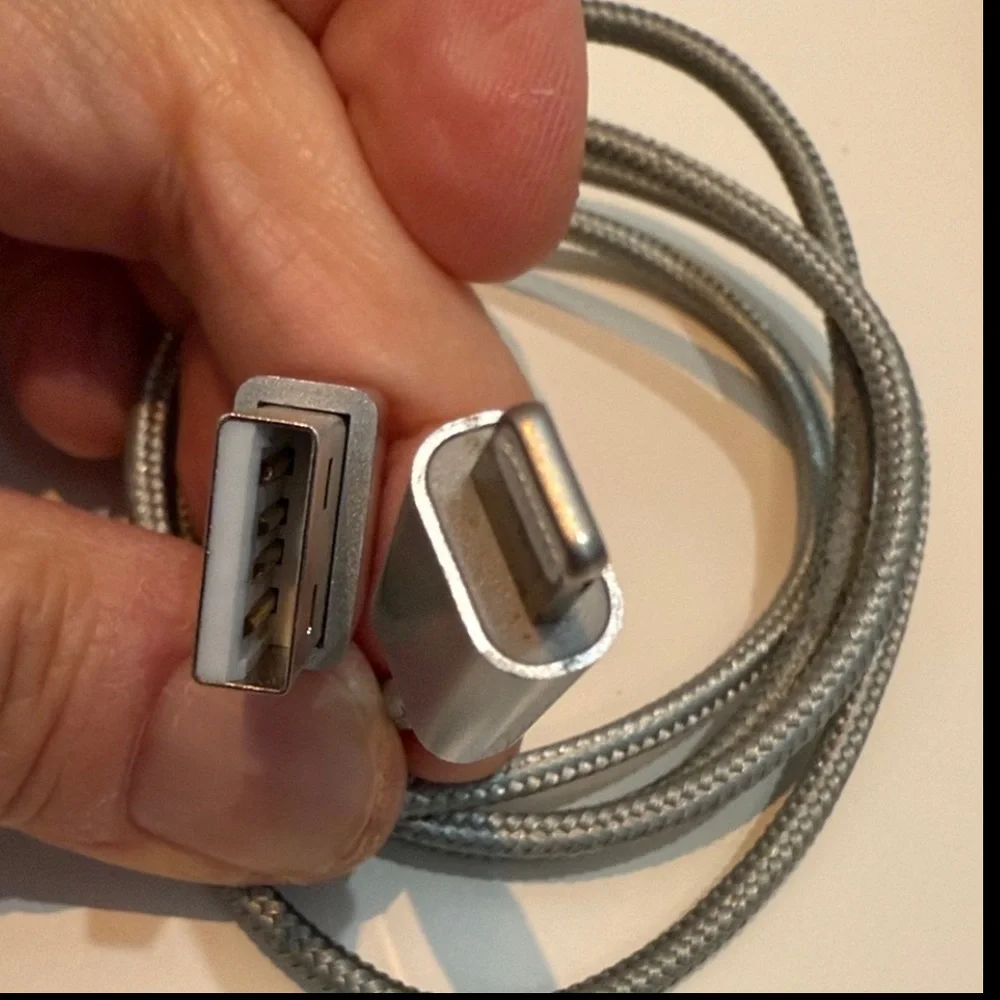 Gray USB to Lightning Cable